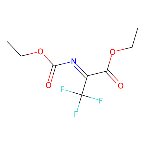 Ethyl (2Z)-2-[(ethoxycarbonyl)imino]-3,3,3-trifluoropropanoate structure