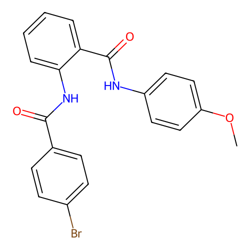 2-[(4-bromobenzoyl)amino]-N-(4-methoxyphenyl)benzamide structure