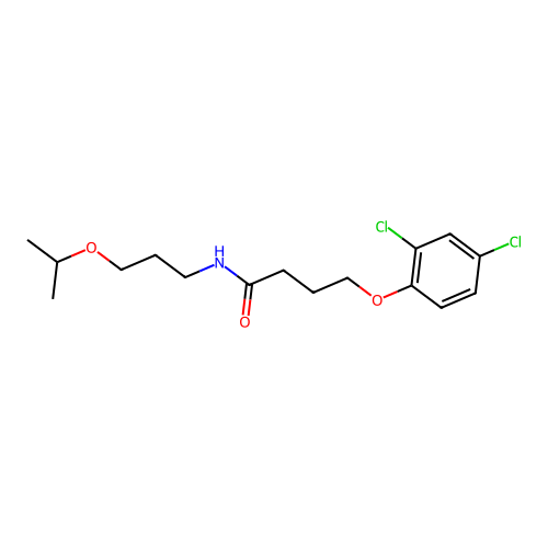 4-(2,4-dichlorophenoxy)-N-(3-propan-2-yloxypropyl)butanamide structure