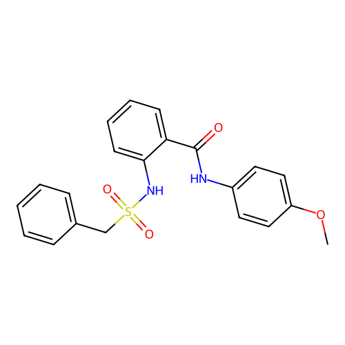 2-(benzylsulfonylamino)-N-(4-methoxyphenyl)benzamide structure