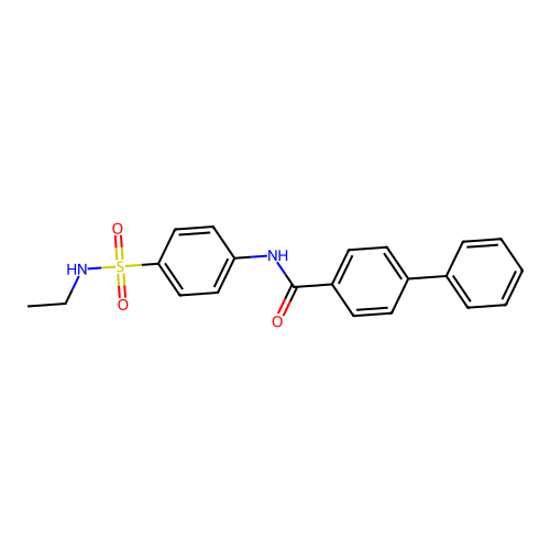 N-[4-(ethylsulfamoyl)phenyl]-4-phenylbenzamide structure