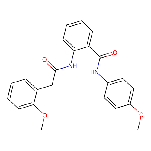N-(4-methoxyphenyl)-2-[[2-(2-methoxyphenyl)acetyl]amino]benzamide structure