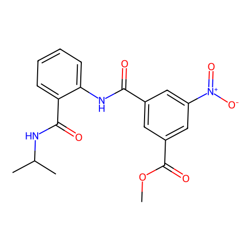 Methyl 3-nitro-5-{[2-(propan-2-ylcarbamoyl)phenyl]carbamoyl}benzoate structure