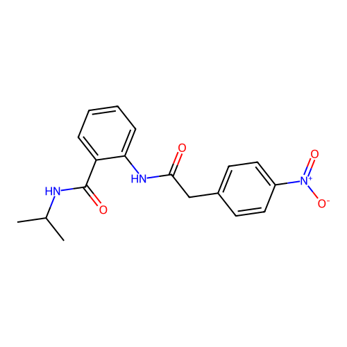 2-{[(4-nitrophenyl)acetyl]amino}-N-(propan-2-yl)benzamide structure