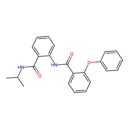 2-[(2-phenoxybenzoyl)amino]-N-propan-2-ylbenzamide structure