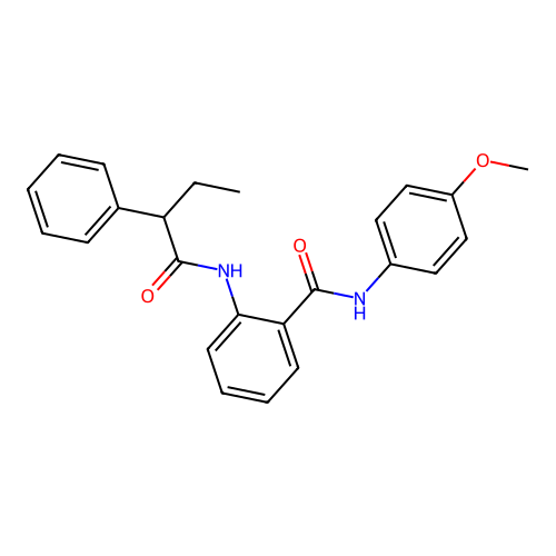 N-(4-methoxyphenyl)-2-(2-phenylbutanoylamino)benzamide structure