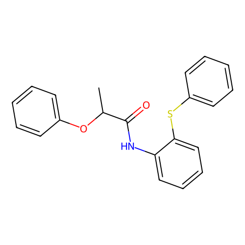 2-phenoxy-N-[2-(phenylsulfanyl)phenyl]propanamide structure