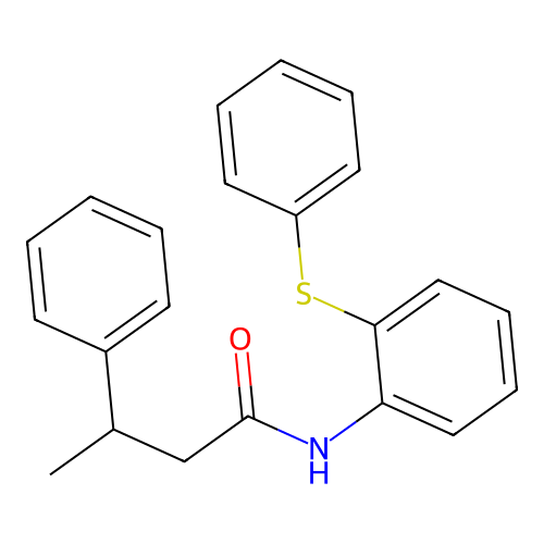 3-phenyl-N-[2-(phenylsulfanyl)phenyl]butanamide structure