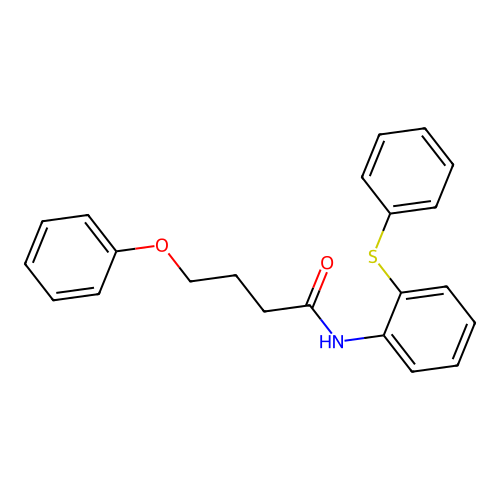 4-phenoxy-N-(2-phenylsulfanylphenyl)butanamide structure