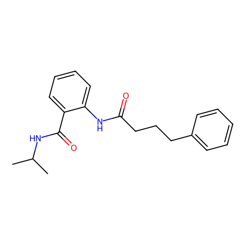 2-(4-phenylbutanoylamino)-N-propan-2-ylbenzamide structure
