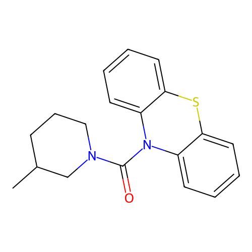 (3-Methylpiperidin-1-yl)-phenothiazin-10-ylmethanone structure