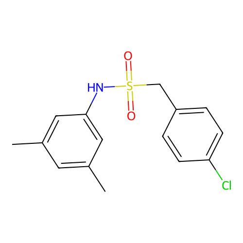 1-(4-chlorophenyl)-N-(3,5-dimethylphenyl)methanesulfonamide structure