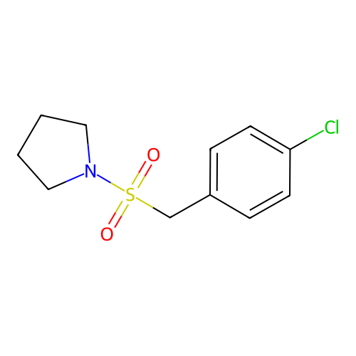 1-[(4-Chlorobenzyl)sulfonyl]pyrrolidine structure