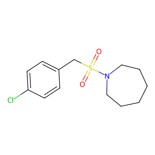 1-[(4-Chlorobenzyl)sulfonyl]azepane structure