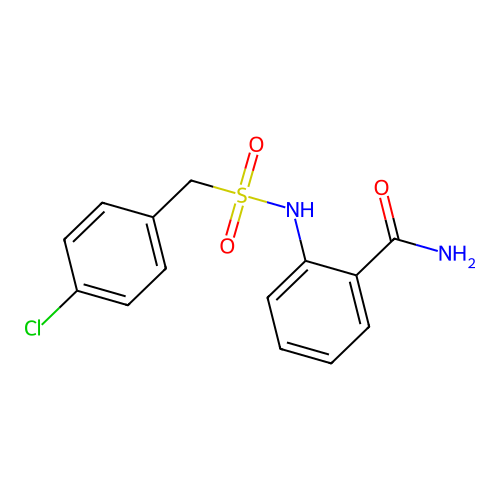 2-{[(4-Chlorobenzyl)sulfonyl]amino}benzamide structure