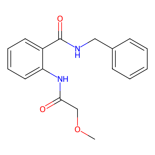 N-benzyl-2-[(methoxyacetyl)amino]benzamide structure