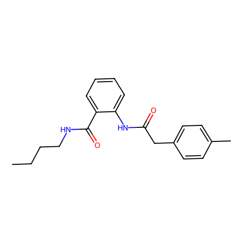 N-butyl-2-{[(4-methylphenyl)acetyl]amino}benzamide structure