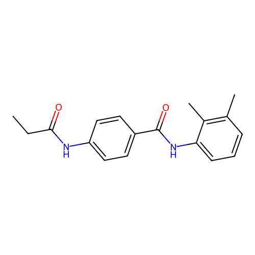 N-(2,3-dimethylphenyl)-4-(propanoylamino)benzamide structure