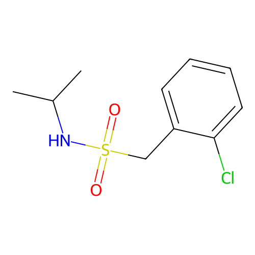 1-(2-chlorophenyl)-N-isopropylmethanesulfonamide structure