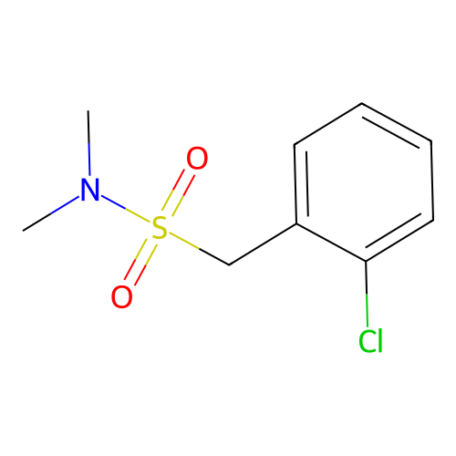 1-(2-chlorophenyl)-N,N-dimethylmethanesulfonamide structure
