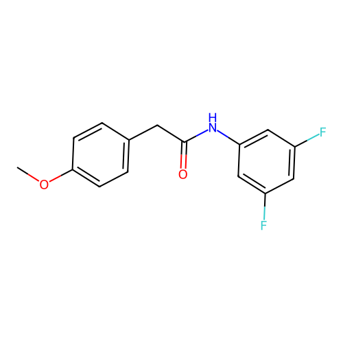 N-(3,5-difluorophenyl)-2-(4-methoxyphenyl)acetamide structure