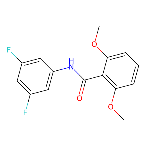 N-(3,5-difluorophenyl)-2,6-dimethoxybenzamide structure