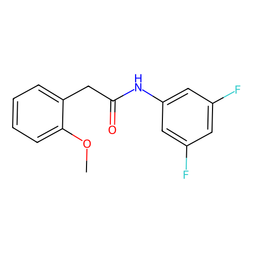 N-(3,5-difluorophenyl)-2-(2-methoxyphenyl)acetamide structure