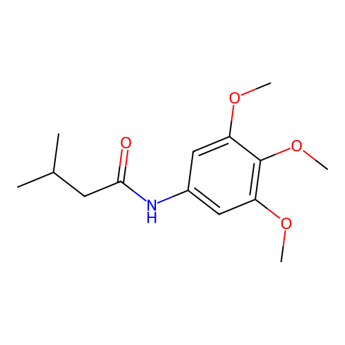 3-methyl-N-(3,4,5-trimethoxyphenyl)butanamide structure
