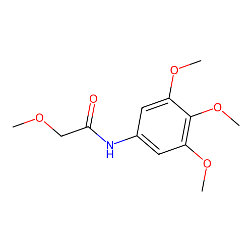 2-methoxy-N-(3,4,5-trimethoxyphenyl)acetamide structure