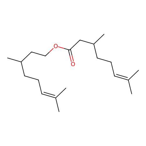3,7-Dimethyl-6-octenyl 3,7-dimethyloct-6-enoate structure