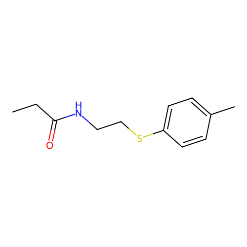 N-[2-(4-Methylphenylthio)ethyl]propionamide structure