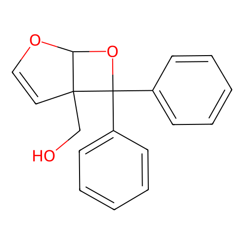 (6,6-Diphenyl-2,7-dioxabicyclo[3.2.0]hept-3-en-5-yl)methanol structure
