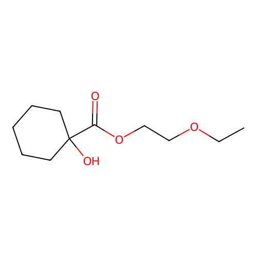 2-Ethoxyethyl 1-hydroxycyclohexanecarboxylate structure