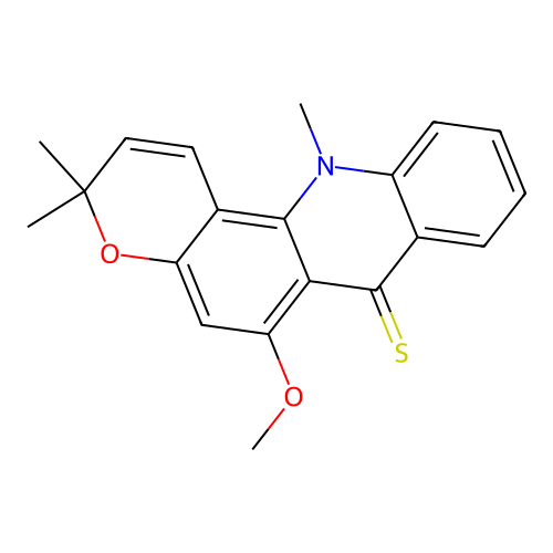 Thioacronycine structure