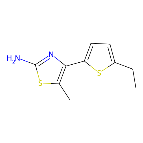 4-(5-Ethyl-thiophen-2-yl)-5-methyl-thiazol-2-ylamine structure