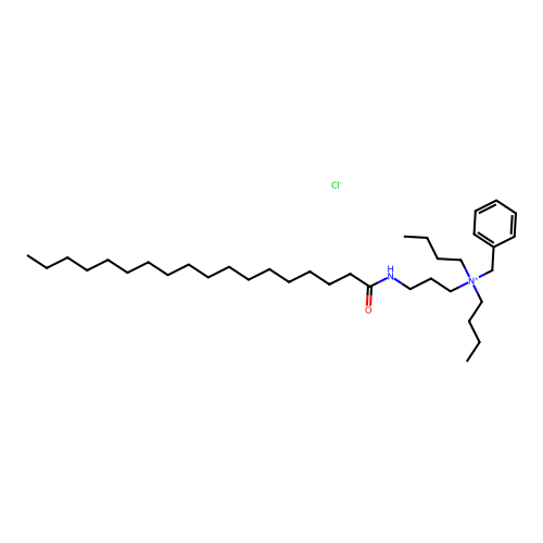 Benzenemethanaminium, N,N-dibutyl-N-(3-((1-oxooctadecyl)amino)propyl)-, chloride structure