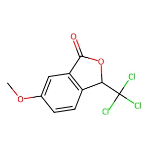 6-Methoxy-3-(trichloromethyl)-2-benzofuran-1(3H)-one structure