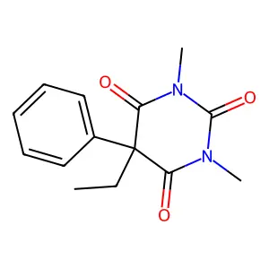 2,4,6(1H,3H,5H)-Pyrimidinetrione-2-13C-1,3-15N2, 5-ethyl-1,3-dimethyl-5-phenyl- structure