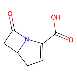 7-Oxo-1-azabicyclo(3.2.0)hept-2-ene-2-carboxylic acid structure
