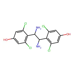 Phenol, 4,4'-(1,2-diamino-1,2-ethanediyl)bis[3,5-dichloro- structure
