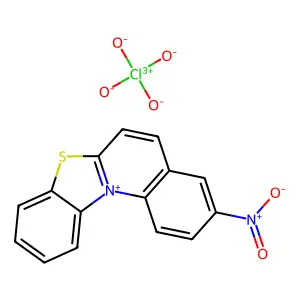 3-硝基苯并噻唑并(3,2-a)喹啉鎓氯化物 structure