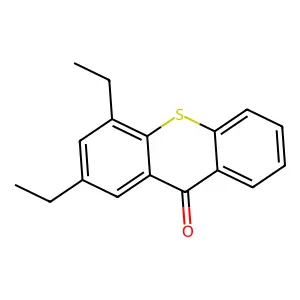 2,4-Diethylthioxanthone structure