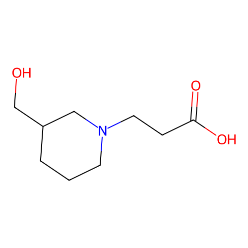 3-(3-Hydroxymethyl-piperidin-1-yl)-propionic acid structure
