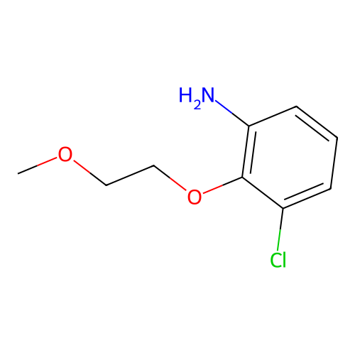3-Chloro-2-(2-methoxyethoxy)benzenamine structure