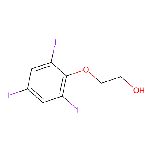 2-(2,4,6-Triiodophenoxy)ethanol structure