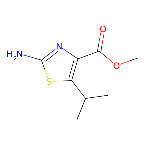 Methyl 2-amino-5-(propan-2-yl)-1,3-thiazole-4-carboxylate structure