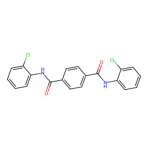 n,n'-Bis(2-chlorophenyl)benzene-1,4-dicarboxamide structure
