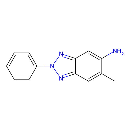 6-Methyl-2-phenylbenzotriazol-5-amine structure