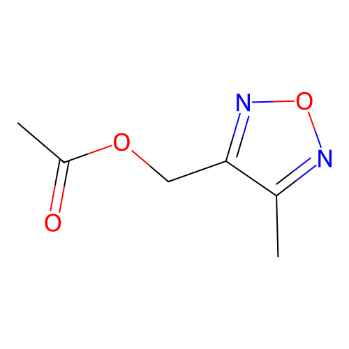 (4-Methyl-1,2,5-oxadiazol-3-yl)methyl acetate structure