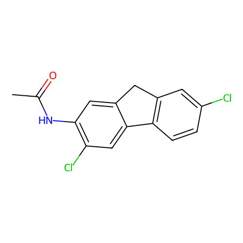 n-(3,7-Dichloro-9h-fluoren-2-yl)acetamide structure